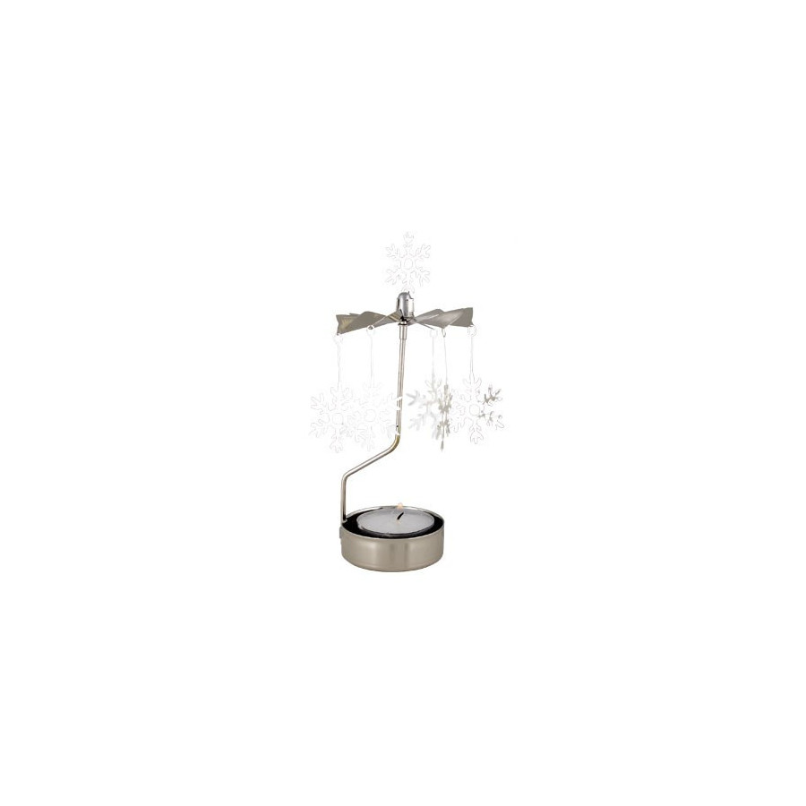 BOUGEOIR CARROUSEL FLOCONS DE NEIGE BOUGEOIR CARROUSEL FLOCONS DE NEIGE