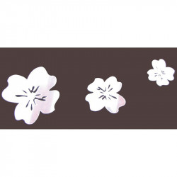 MIROIR ADHESIF SET DE 3 FLEURS 5-7-10 CM