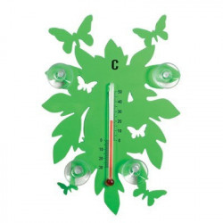 THERMOMETRE A VENTOUSE FEUILLE