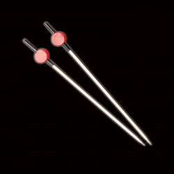 Mini brochettes pics cocktail geisha 12 cm en bambou