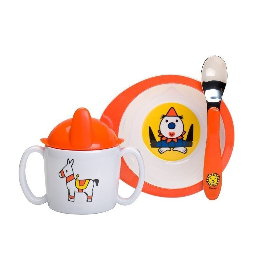 Coffret repas bébé 3 pièces cirque Rosti Mepal