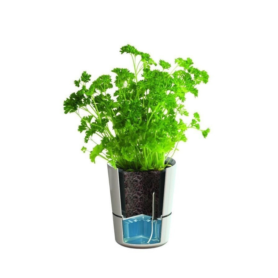 Pot hydro à réserve d eau rouge grand modèle Rosti Mepal