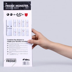 Stickers repositionnables pour frigo Monstres