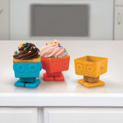 Moules à cupcakes Robots Yumbots