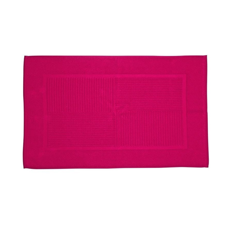 Tapis de bain 80x50 cm coton 1100g rose Tapis de bain 80x50 cm coton 1100g rose