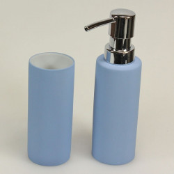 Distributeur à savon confetti bleu ciel