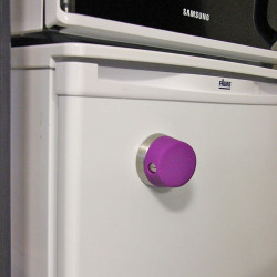 Minuteur magnétique confetti violet