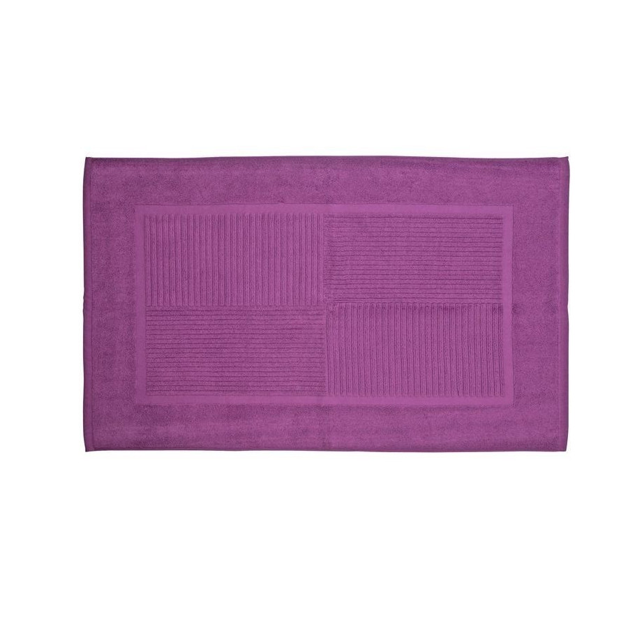 Tapis de bain 80x50 cm coton 1100g violet