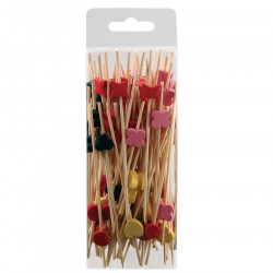 Mini brochettes pics cocktail Fantaisie 12 cm en bambou