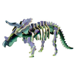 Maquette dinosaure 3D à construire - tricératops