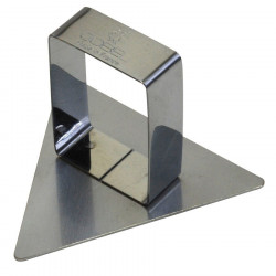 Poussoir triangle inox 6,5 cm Gobel