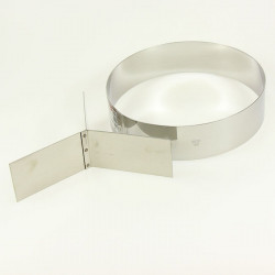 Cercle à mousse trio droit inox 18 cm Gobel