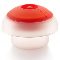 Cuit oeuf Ovo en silicone - cylindrique rouge