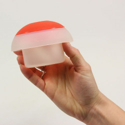 Cuit oeuf Ovo en silicone - cylindrique rouge