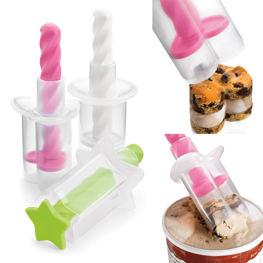 Set de 3 moules pour petits gâteaux glacés Cuisipro Set de 3 moules pour petits gâteaux glacés Cuisipro