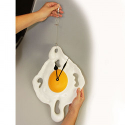Horloge murale originale oeuf au plat