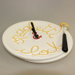 Horloge murale originale spaghettis clock