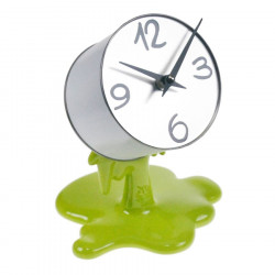 Horloge de table originale pot de peinture vert