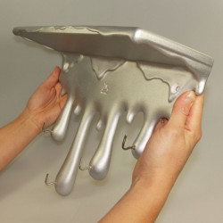 Etagère murale originale dégoulinante aluminium