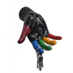 Porte clés magnétique main tendue blanche tagguée