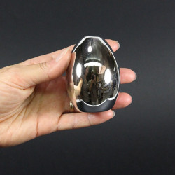 Vase boule soliflore céramique - argent