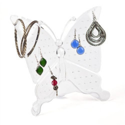 Support pour boucles d'oreille et bijoux - papillon