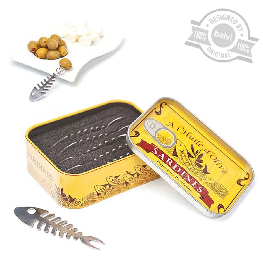 6 pics apéritif dans une boîte à sardine