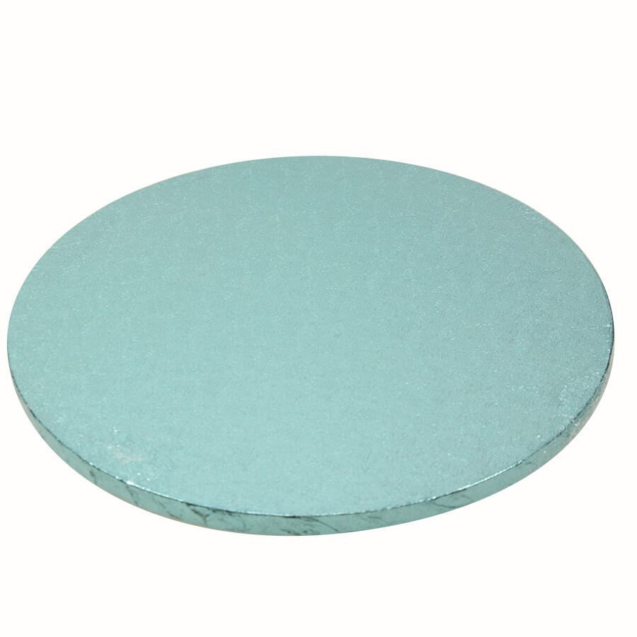 Plateau de présentation épais pour gâteau - rond - bleu - 30 cm