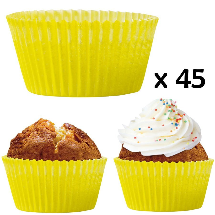 Moule à cupcake compostable - Lot de 45 pièces - Naturel