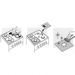 SIMPLISIM: Set 4 Feuille Aluminium Protection Gaziniere Protege