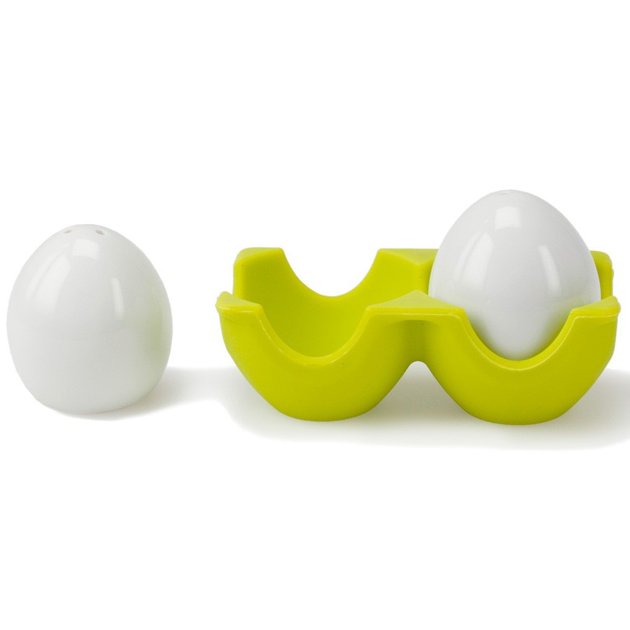 Salière et poivrière oeufs Twin Contento - vert Salière et poivrière oeufs Twin Contento - vert