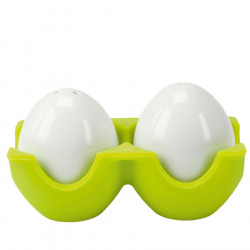 Salière et poivrière oeufs Twin Contento - vert