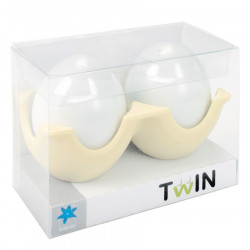 Salière et poivrière oeufs Twin Contento - vert