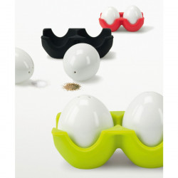 Salière et poivrière oeufs Twin Contento - vert