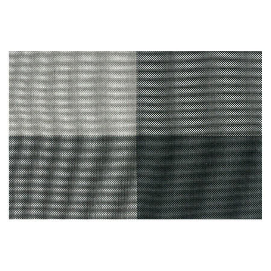 4 sets de table vinyle tressé Zarah Contento - carrés gris 4 sets de table vinyle tressé Zarah Contento - carrés gris