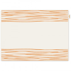 Set de table silicone Jay Contento - lignes oranges