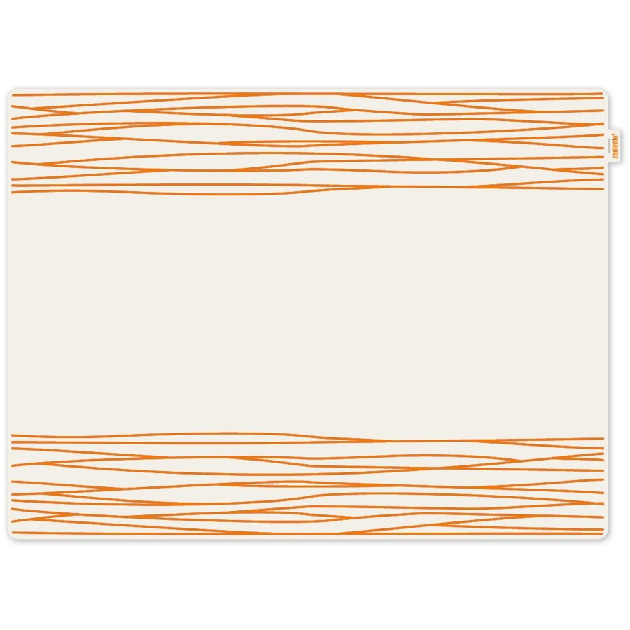 Set de table silicone Jay Contento - lignes oranges