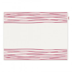 Set de table silicone Jay Contento - lignes rouges