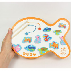 Jeu de pêche avec boîte poisson - Scratch - Poissons amusants