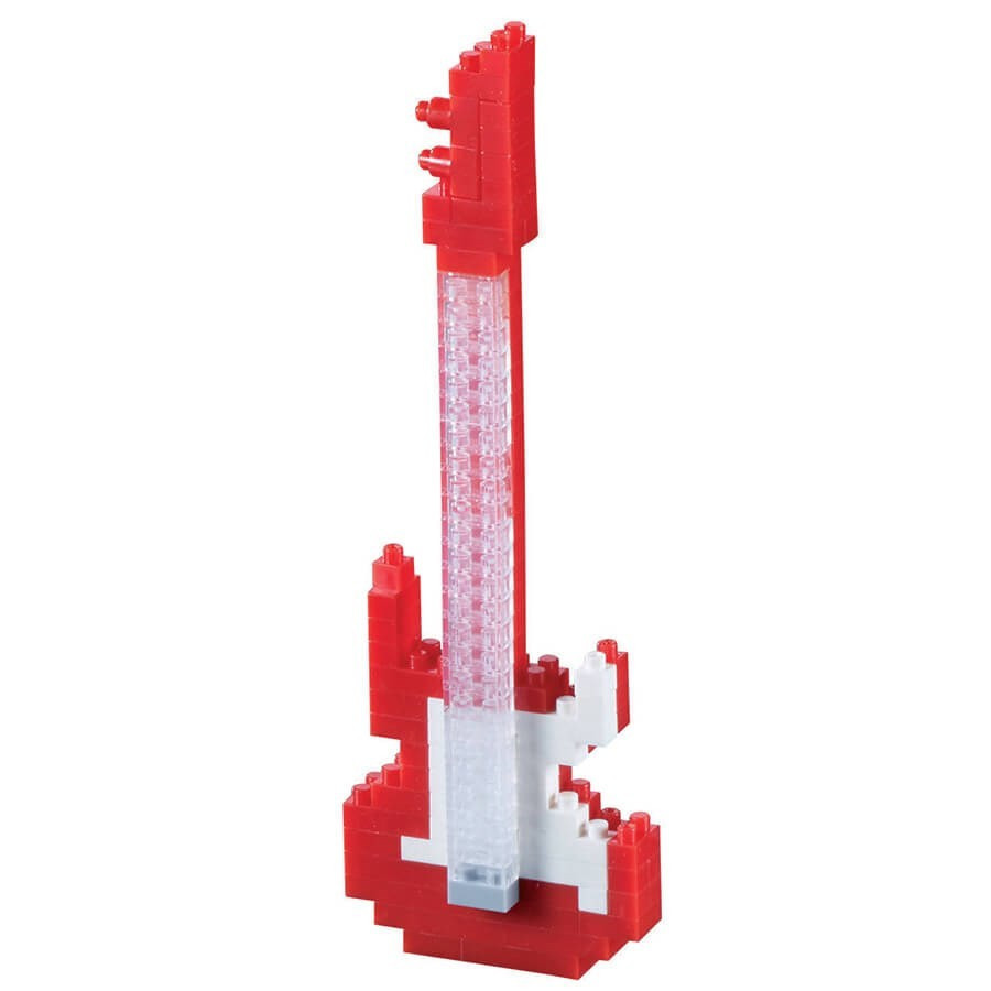 Jeu de construction mini briques Brixies - Guitare électrique rouge