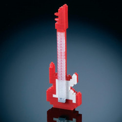 Jeu de construction mini briques Brixies - Guitare électrique rouge