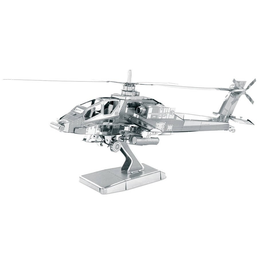 Jeu de construction maquette 3D MetalEarth - hélicoptère AH64 Apache