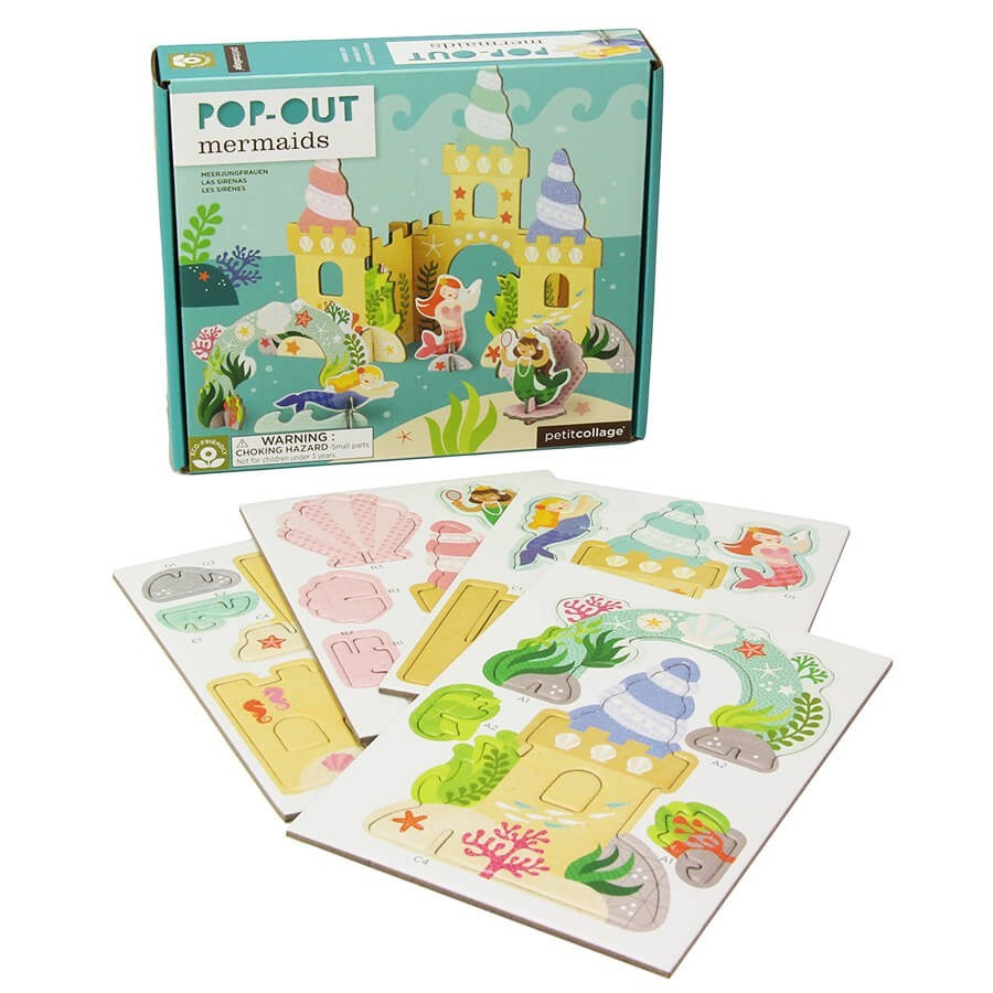 Jeu de construction en 3D pour enfant - Les sirènes Jeu de construction en 3D pour enfant - Les sirènes