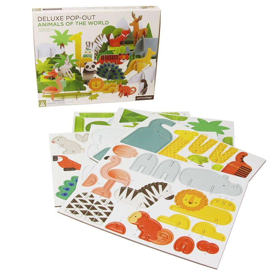 Jeu de construction en 3D pour enfant - Les animaux Deluxe