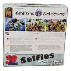 Puzzle selfie des animaux domestiques - 63 pcs