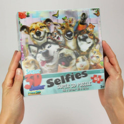 Puzzle selfie des animaux domestiques - 63 pcs