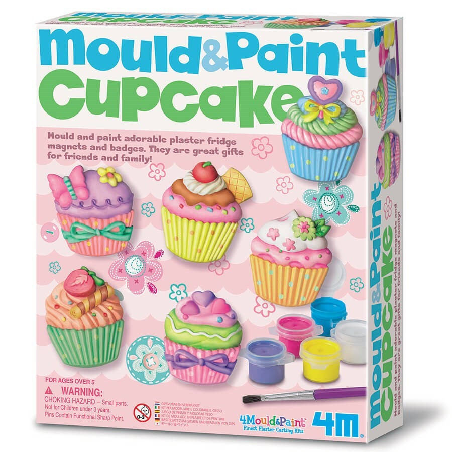 Kit moulage et peinture cupcakes 4M