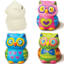 Kit Tirelire à peindre Hibou