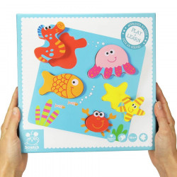 Jeu d'encastrement bébé - puzzle océan Scratch