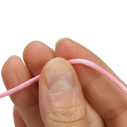 Cordelette satin - bobine de 50m - rose